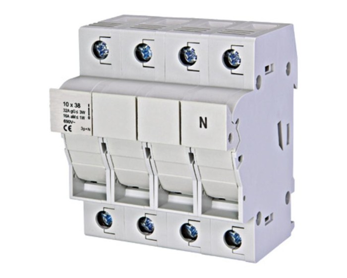 Separator cu fuzibil 3P+N 32A 10X38mm Schrack IS506105