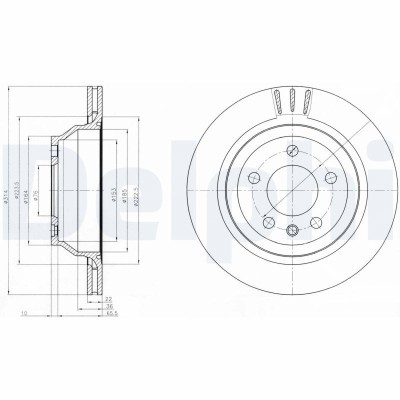 DELPHI BG3894 Disc frana foto