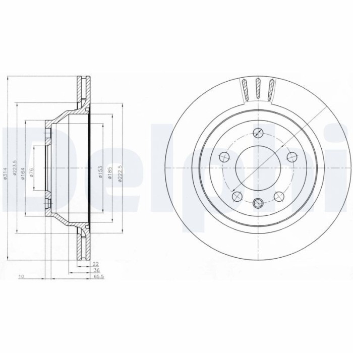 DELPHI BG3894 Disc frana