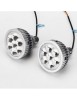 Set 2 proiectore LED 3&quot; pentru faza lunga auto / moto cu lumina de zi DRL 35W, 12V, 3000Lm - i6, Xenon Bright
