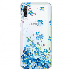 Husa Samsung Galaxy A50 model Blue Flowers Painting, Antisoc, Viceversa foto