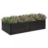 Cumpara ieftin Jardinieră de grădină, negru, 157x80x40 cm, poliratan