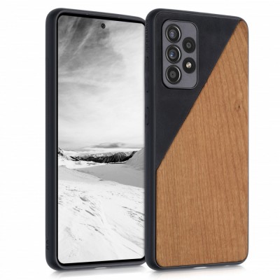 Husa pentru Samsung Galaxy A52 / Galaxy A52 5G / Galaxy A52s 5G, Lemn, Maro, 54954.01 foto