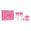 Versace Bright Crystal Absolu Set cadou pentru femei EDP 90 ml + EDP 5 ml + 100 ml loțiune de corp + 100 ml gel de duș