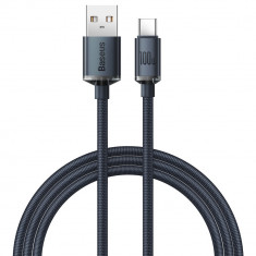 Cablu De Date De încărcare Rapidă Din Seria Baseus Crystal Shine USB Tip A La USB Tip C100W 1,2 M Negru (CAJY000401)