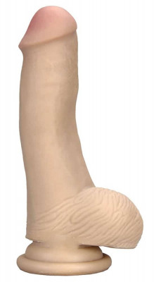 Vibrator Super Realistic Cu Ventuza, Natural, 16.5 cm foto