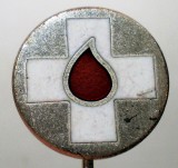 I.073 INSIGNA STICKPIN CRUCEA ROSIE DONATOR DE SANGE
