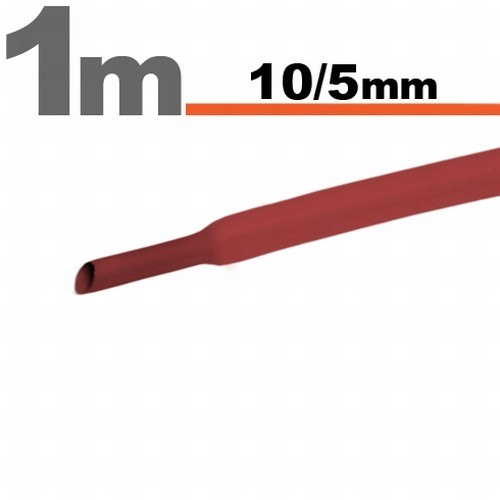 Tub termocontractibilRosu &bull; 10 / 5 mm Best CarHome