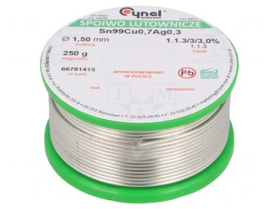 S&amp;acirc;rmă de Lipit fără Plumb 1,5mm 250g foto