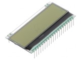 Afișaj LCD Alfanumeric 8x1 FSTN 55x17.5mm Alb