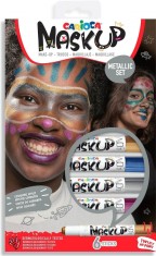Set 6 carioci pictura pe fata - Mask-up Metallic | Carioca