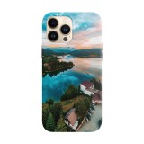 Husa compatibila cu Apple iPhone 14 Plus model Colibita lake,Silicon, Tpu, Viceversa, Transparent, Carcasa
