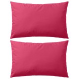 vidaXL Perne de exterior, 2 buc, 60x40 cm, roz 132296