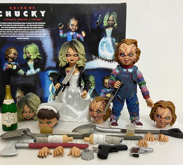 Set Figurina Bride Of Chucky Tiffany 10 cm | Okazii.ro