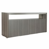 Cumpara ieftin Servantă DKD Home Decor Gri Aluminiu Geam Dub Sticlă Temperată 165 x 39 x 76 cm