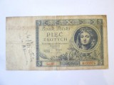 Rara! Polonia 5 ZlotI/Zlotych 1930,bancnota din imagini la cel mai mic pret de pe site