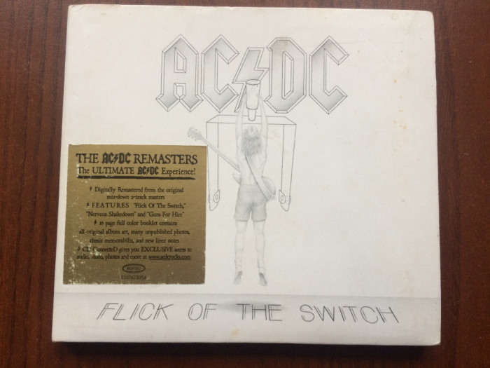 AC/DC Flick Of The Switch 1983 cd disc muzica hard rock remasterizat booklet VG