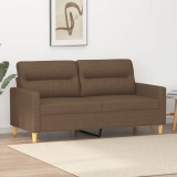 Canapea cu 2 locuri, maro, 140 cm, material textil GartenMobel Dekor, vidaXL