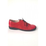 Pantofi din piele Oxford Pam Red