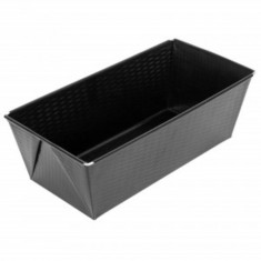 Tavita Cozonac, 25x11 cm, Neagra, Tavi pentru Cozonaci, Tavi Cozonaci, Forme pentru Cozonaci, Tavite Metal pentru Copt Cozonaci, Forme Metalice Copt C