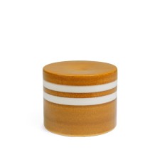 Masuta cafea ceramica maro alba Zalem &Oslash;42x34h