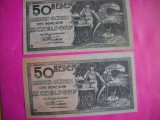 HOPCT BANCNOTA NOTGELD NR 25 - MICHELDORF - SET 2 -50 SI 50 HELLER 1920 -AUSTRIA