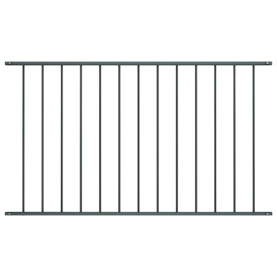 vidaXL Panou de gard, antracit, 1,63x0,75 m, oțel vopsit electrostatic foto