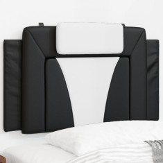 vidaXL Pernă pentru tăblie pat, Viana, negru și alb, 90 cm, piele artificială 374772