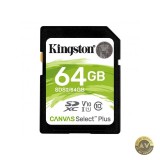 Card Memorie SDXC Kingston Canvas Select Plus 64Gb Clasa 10 / UHS-1 U1 SDS2/64GB