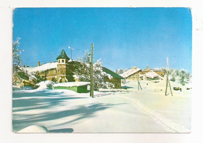 RF85 - Carte Postala - Muntele Semenic, Complexul turistic, circulata 1987
