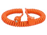Prelungitor Alimentare AS SCHWABE 3G2,5mm&sup2; PUR Portocaliu 1 Priză 870415