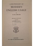 H. W. Fowler - A dictionary of modern english usage (Editia: 1965)