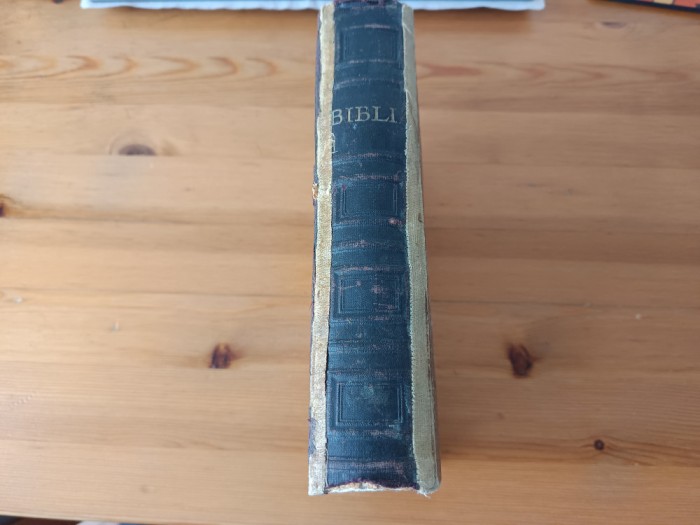 BIBLIA NITZULESCU BUCURESTI 1915 TRADUCERE DUPA ORIGINALELE EBRAICE SI GRECESTI( PROF. N. NITZULESCU) COPERTI CARTONATE ORIGINALE, CU 4 HARTI COLOR