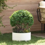 Ghivece Metalice Albe Alb Metal 40 cm diametru Ghivece din Metal