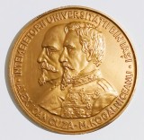 MEDALIE UNIVERSITATEA AL I CUZA DI IASI RSR 1860 1985 INTEMEIETORII FACULTATII DIN IASI ALEX IOAN CUZA M KOGALNICEANU IN CUTIE ORIGINALA INVATAMANT