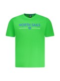 Tricou barbati cu maneca scurta, cu imprimeu cu logo, Regular fit, Verde deschis, S