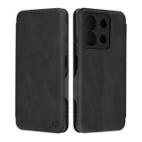 Husa tip carte pentru xiaomi redmi note 13, techsuit, inchidere magnetica, black