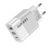 Incarcator priza GaN 65W pentru tableta Techsuit, alb, CHPD131