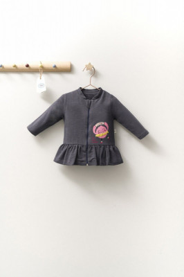 Jacheta subtire pentru copii Monster, Tongs baby (Culoare: Gri, Marime: 9-12 luni) foto