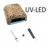 Lampă combinație LED-UV, animal print &ndash; 36W, INGINAILS