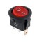 Intrerupator 12V 20A ON-OFF 3 pini rosu IRS 101 cu retinere