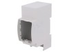 Carcasa sina DIN ITALTRONIC, 2 Module, Gri, ABS Policarbonat, Dimensiuni 90.5x36.3x62mm, Seria 2M XTS Modulbox