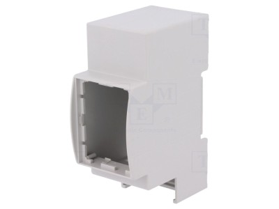 Carcasă pentru șină DIN gri, 2 module foto