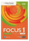 Focus 1 Student's Book and ActiveBook with Online Practice, 2nd edition (A2+) - Paperback brosat - Pearson