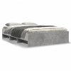 VidaXL Cadru de pat, gri beton, 140x190 cm, lemn prelucrat 3295684