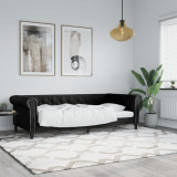 Cadru de pat, negru, 90x200 cm, piele ecologica GartenMobel Dekor, vidaXL