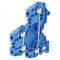 Conector &Icirc;mbinare Șine 0,2-6mm&sup2; 2 Piste 4 Borne Albastru SNK