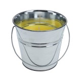 Lumanare citronella anti-tantari, 10 cm, corp inox