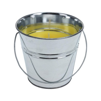 Lumanare citronella anti-tantari, 10 cm, corp inox foto