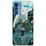 Husa compatibila cu Motorola G100 model Tsunade Senju and Katsuyu Naruto, Silicon, TPU, Viceversa, Transparent, Carcasa
